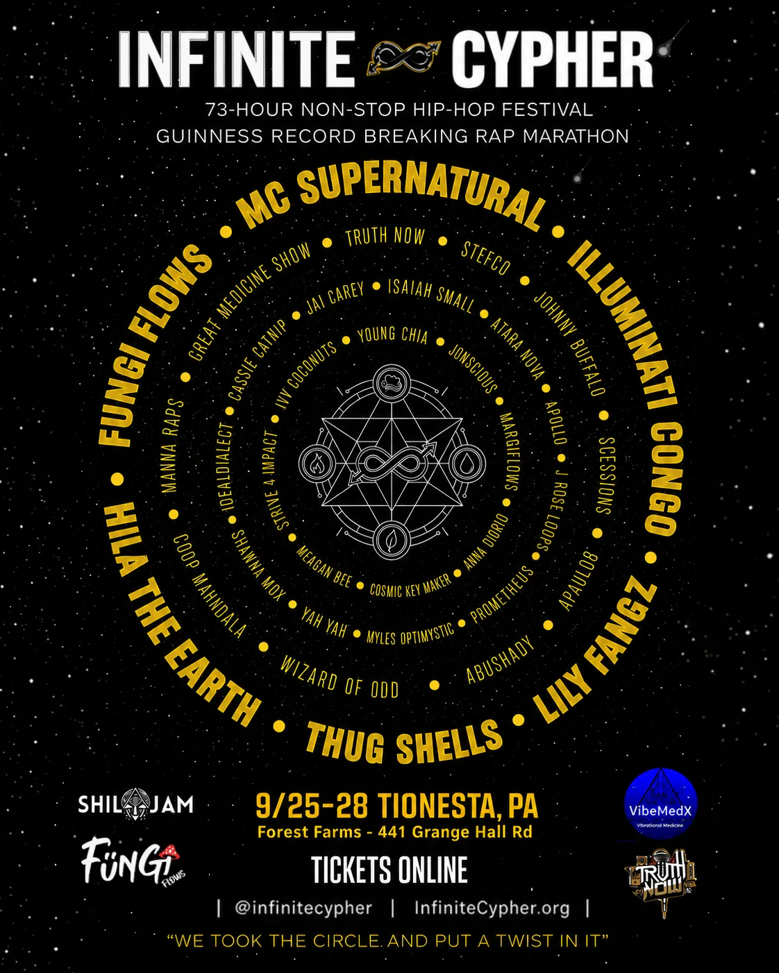The Infinite Cipher event poster